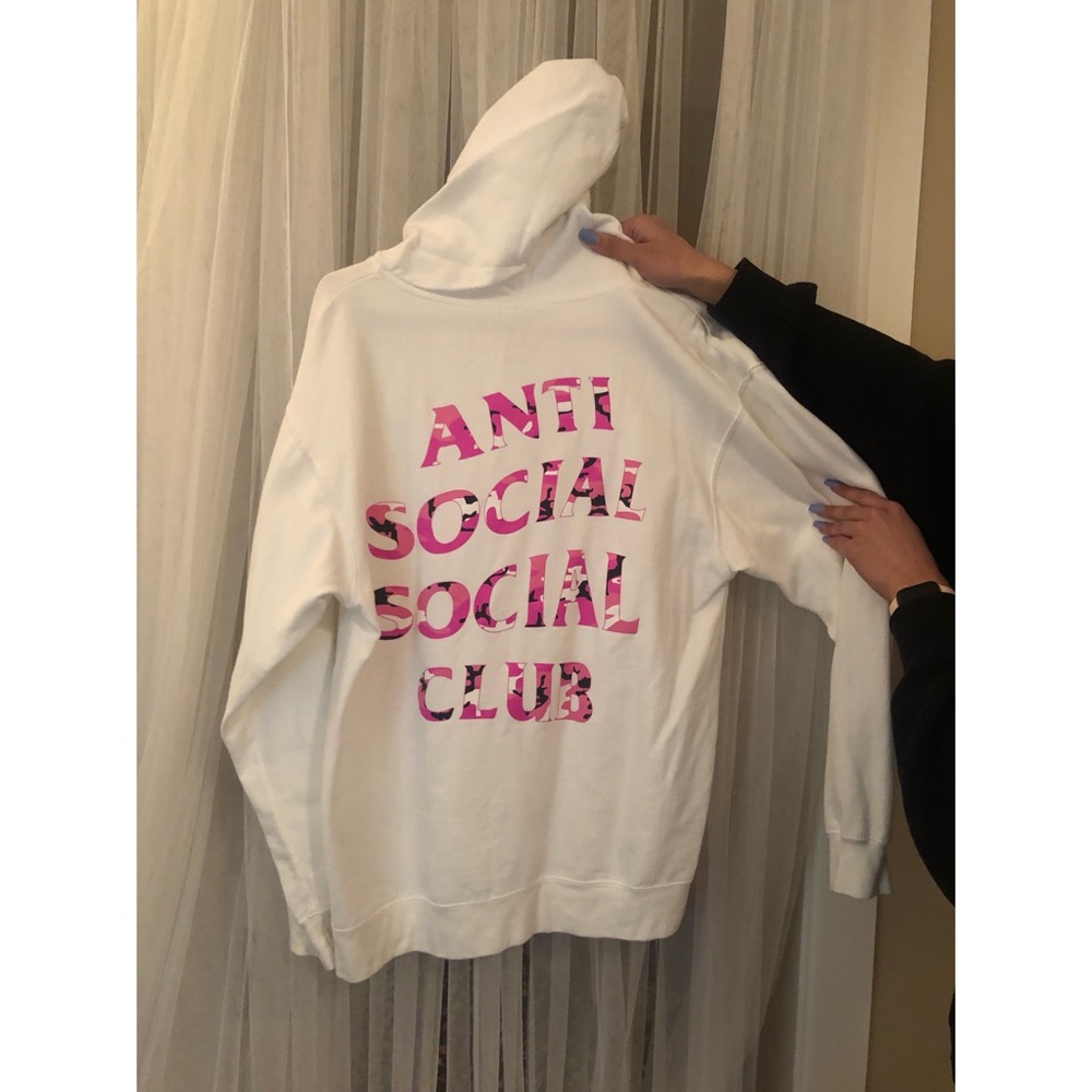 Anti Social Social Club “Beverly” Pink Camo Hoodie